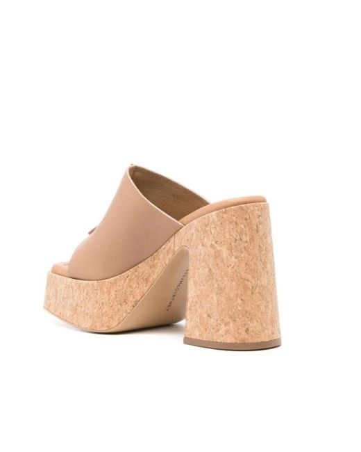Stella McCartney Natural Heeled Mules