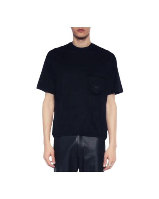 Emporio Armani Blue T-Shirts for men