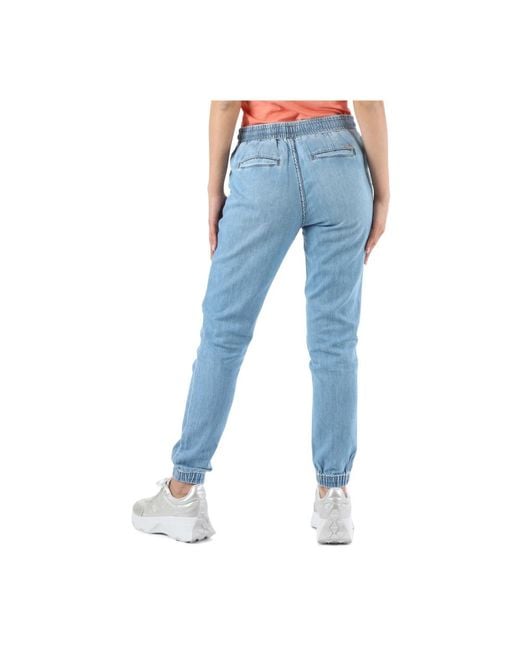Guess Blue Jogger-jeans mit elastischem bund