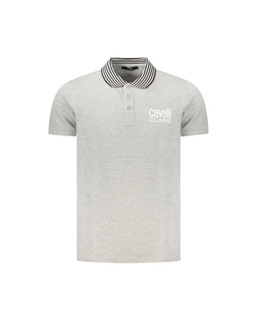 Roberto Cavalli White Polo Shirts for men