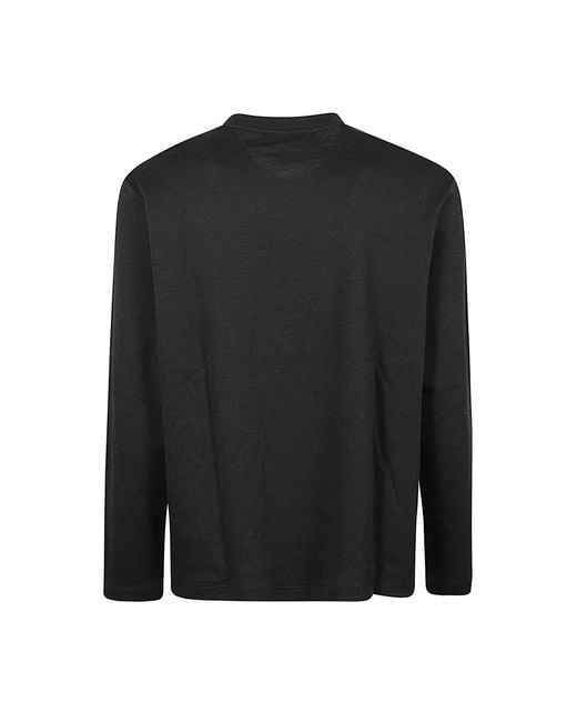Grifoni Long Sleeve Tops in het Black voor heren