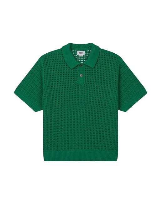 Obey Green V-Neck Knitwear for men