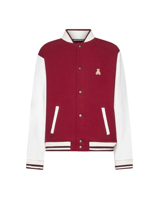 Palm Angels Bear Patch Jas in het Red voor heren