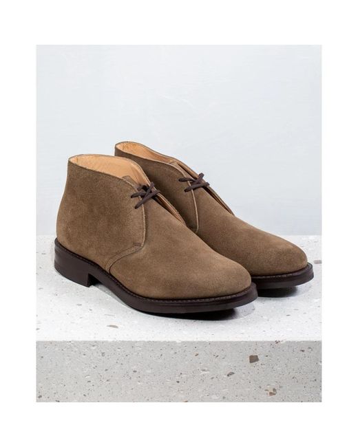 Church's Brown Lace-Up Boots for men
