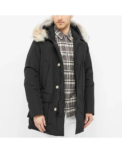 Woolrich Black Winter Jackets for men