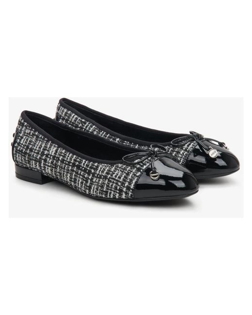 ESTRO Black Ballerina Shoes
