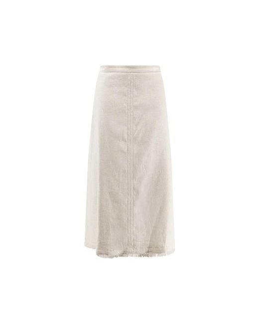Max Mara White Midi Skirts