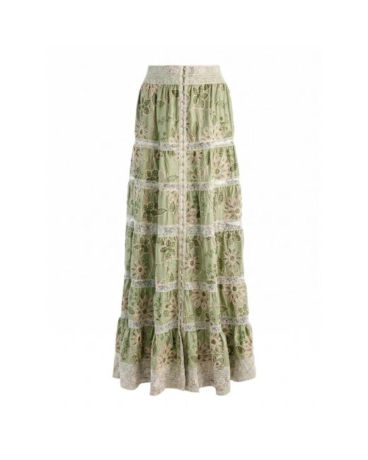 Alice + Olivia Green Maxi Skirts