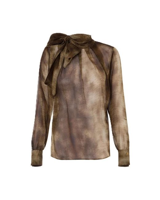 Elisabetta Franchi Brown Blouses