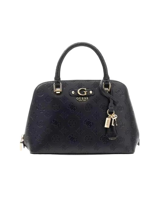 Guess Blue Dita Logo Handtasche