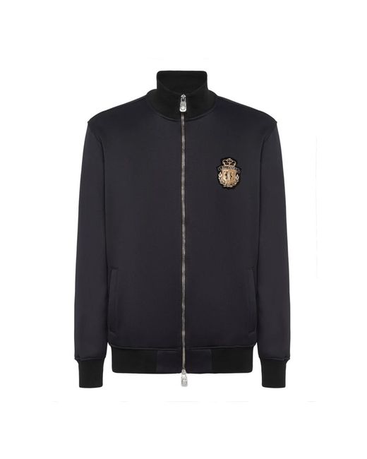 Billionaire Tracksuit Jacket Ls Crest in het Blue voor heren