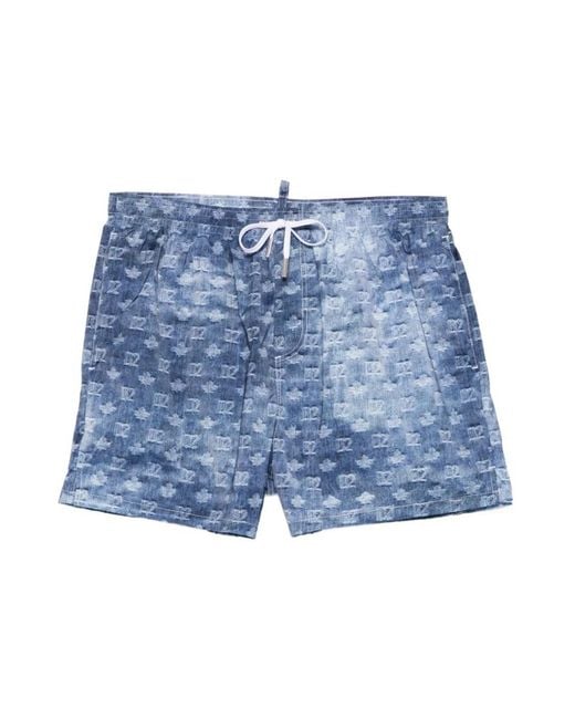 DSquared² Blue Beachwear for men