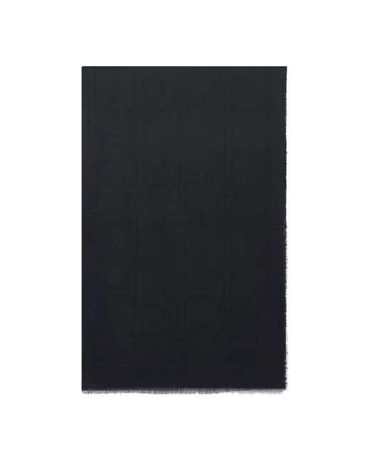 Elisabetta Franchi Black Winter Scarves
