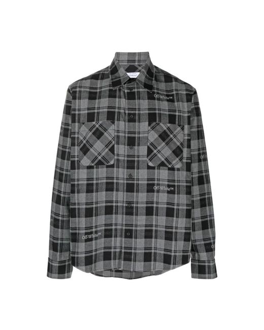 Off-White c/o Virgil Abloh Gray Casual Shirts for men