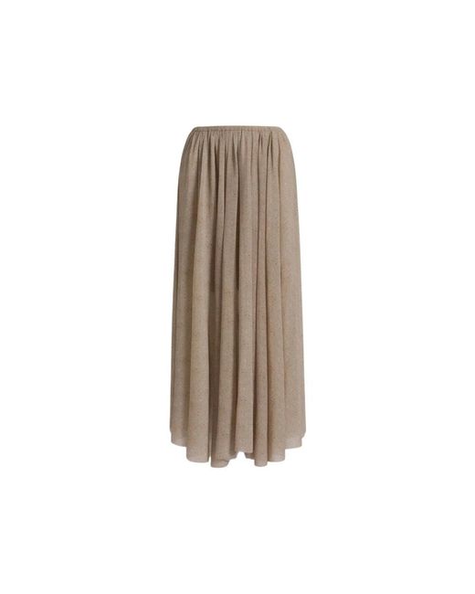 Alberta Ferretti Brown Midi Skirts