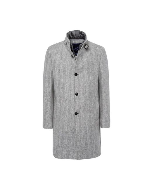 Baldessarini Gray Single-Breasted Coats for men