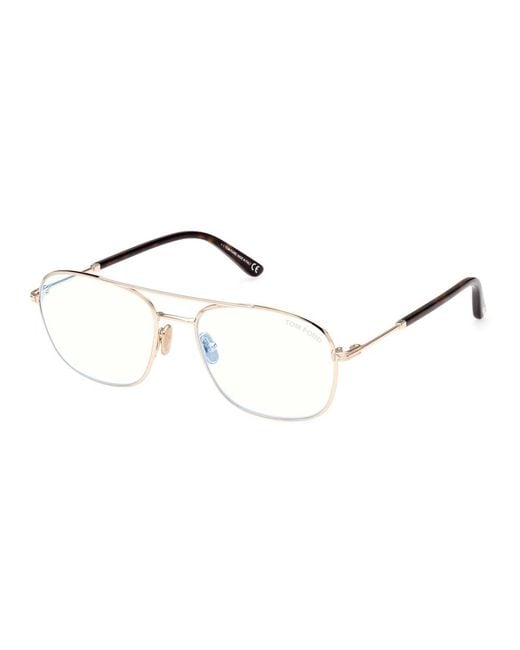 Tom Ford Metallic Block Navigator Opticals