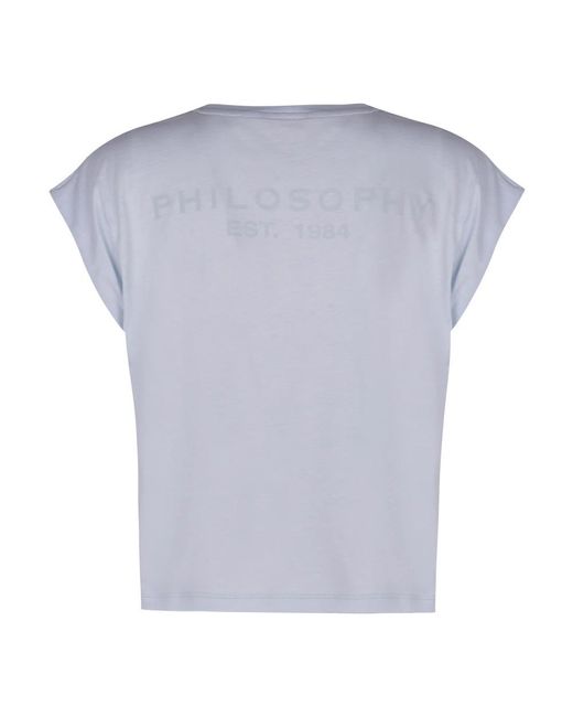 Philosophy Di Lorenzo Serafini Blue T-Shirts