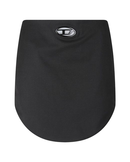 DIESEL Black Short Skirts