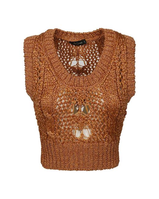 Knitwear > round-neck knitwear Mes Demoiselles en coloris Brown