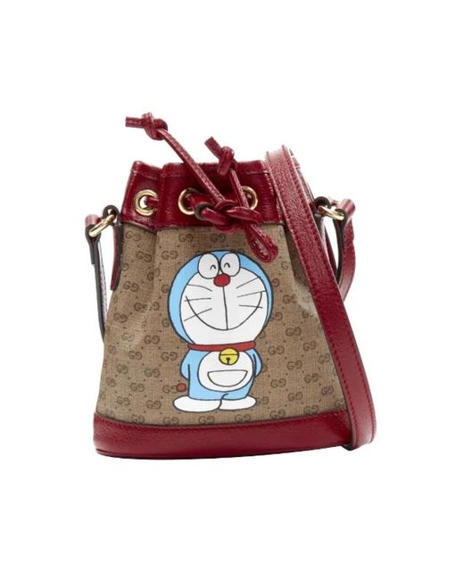 Gucci Red Bucket Bags