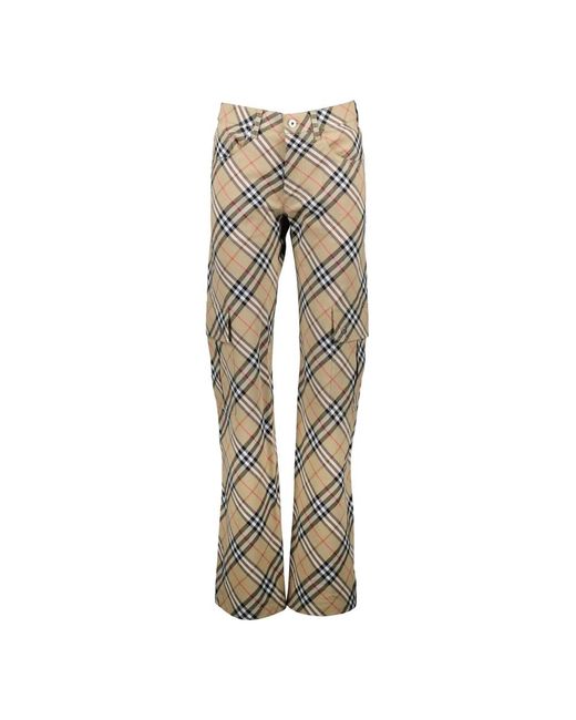 Burberry Natural Straight Trousers