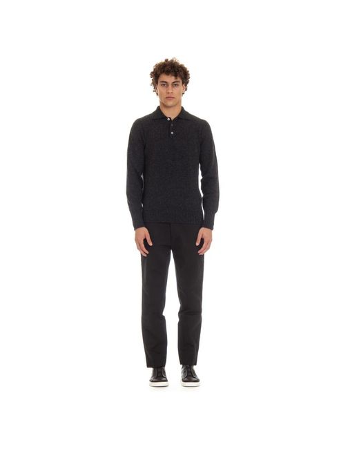 Drumohr Black Polo Shirts for men