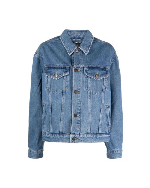 Ksubi Jassen ,Blauw ,Denim Denim Jassen in het Blue