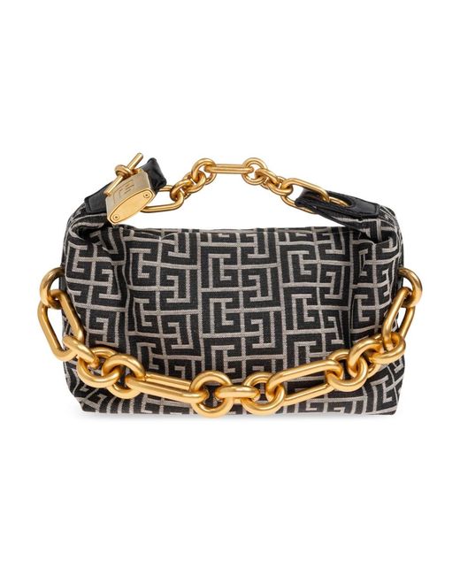 Balmain Sync Mini Handbag in het Metallic