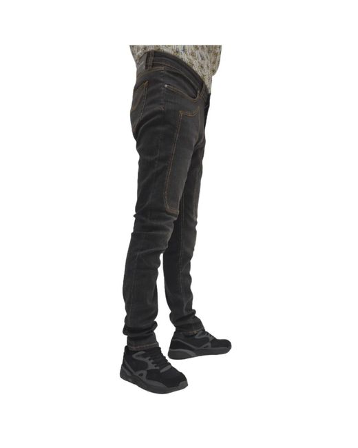 Jeckerson Slim fit patch jeans in Black für Herren