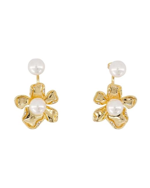 Self-Portrait Metallic Earrings