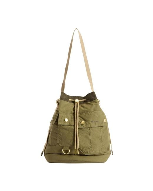 Barbour Green Bucket Bags
