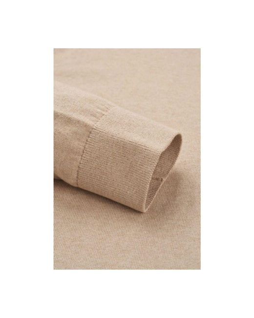 Bugatti R baumwoll-kaschmir-pullover in Natural für Herren