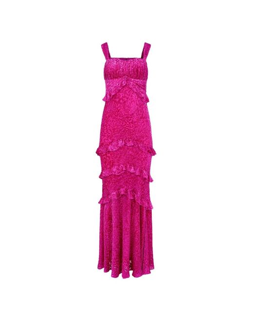 Saloni Pink Maxi Dresses
