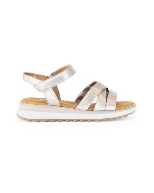 Wedges Gabor en coloris White