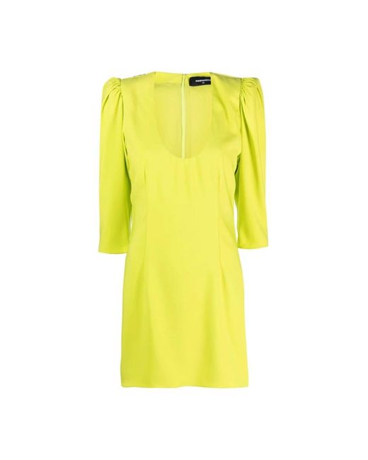 DSquared² Yellow Mini Dress
