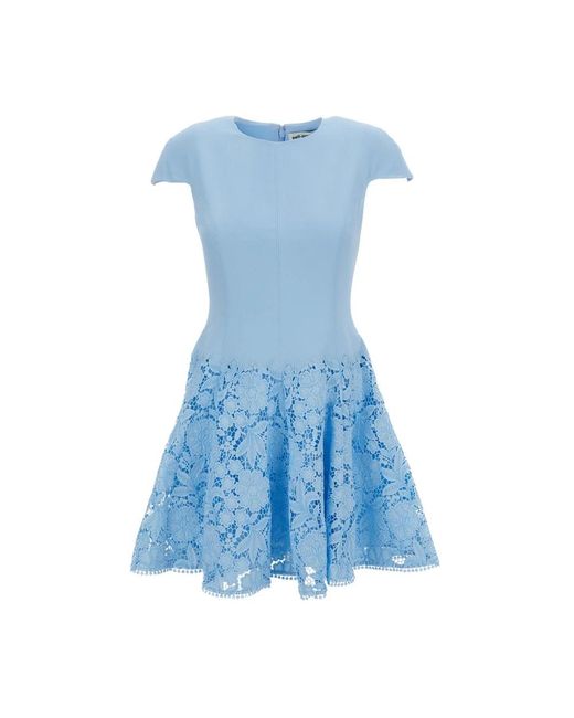 Self-Portrait Short Jurken in het Blue