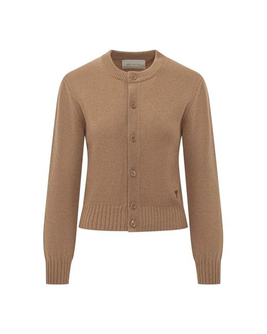 AMI Cardigans in het Brown