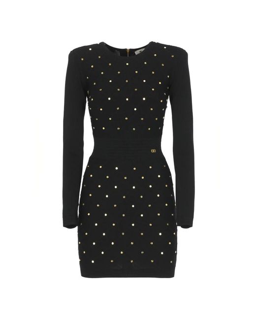 Short Dresses Elisabetta Franchi de color Black