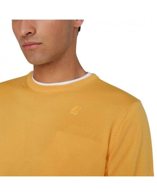 K-Way Round-neck Knitwear in Yellow für Herren