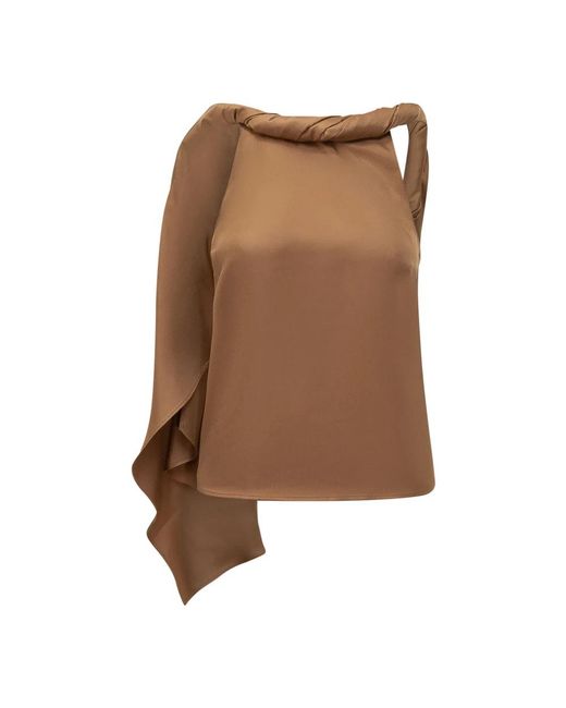 Loulou de Saison Brown Sleeveless Tops