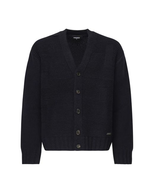 DSquared² Blaue Pullover Sweaters in Blue für Herren