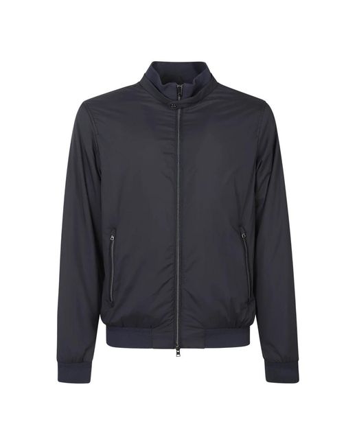 Herno Jassen ,Blauw ,Nylon Nylon Bomberjack in het Blue voor heren