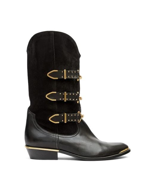Isabel Marant Black Cowboy Boots