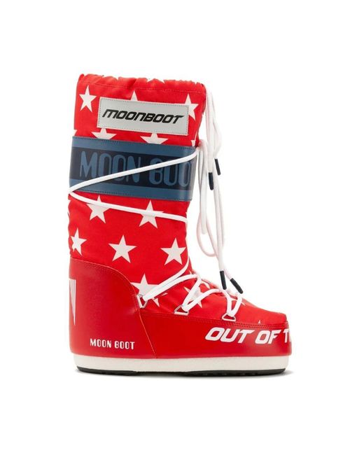Moon Boot Red Winter Boots for men