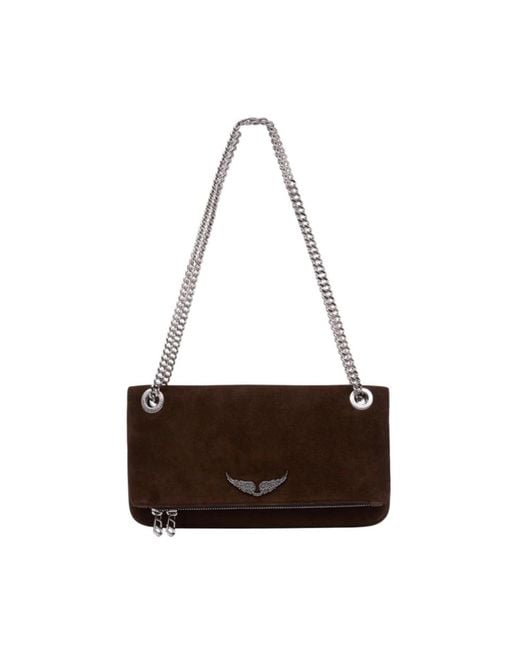 Zadig & Voltaire Brown Shoulder Bags