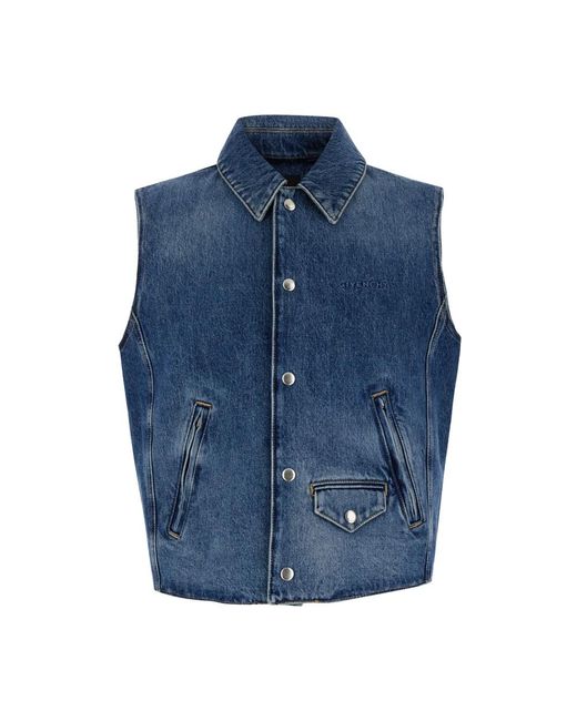 Givenchy Vests,blaue jacken für stilvolle outfits,blaue jacken für männer in Blue für Herren