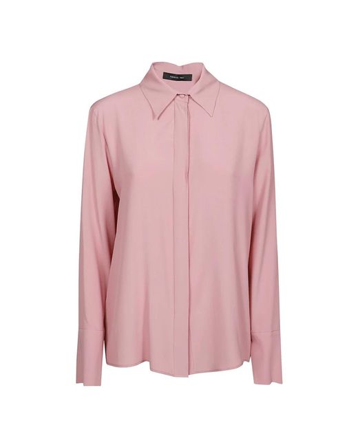 Blush camisa de manga larga FEDERICA TOSI de color Pink