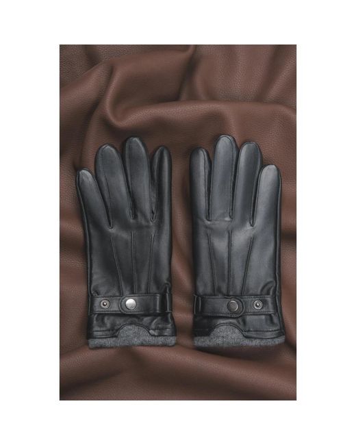 ESTRO Black Gloves for men
