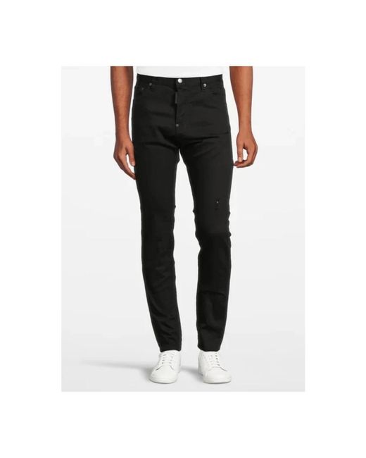 DSquared² Black Slim-Fit Jeans for men